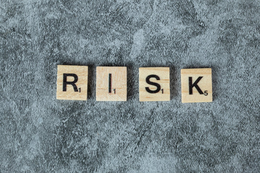 Image showing tiles saying the word risk
