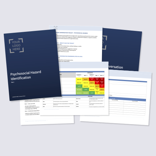 Psychosocial Hazard Risk Management Kit document templates for Australian SMEs